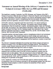 Statement on Third Meeting of the Advisory Committee for the Technical Assistance Office in Thailand